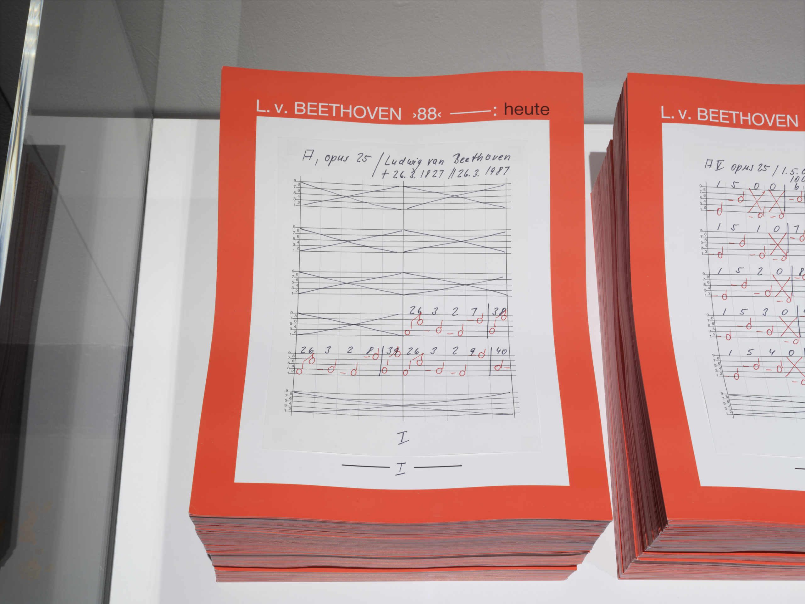 Hanne Darboven, Opus 25 A "Ludwig Van Beethoven", Heidi, 2023