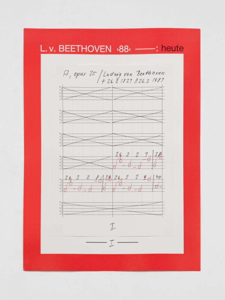 Hanne Darboven, Opus 25 A, Ludwig van Beethoven, Heidi