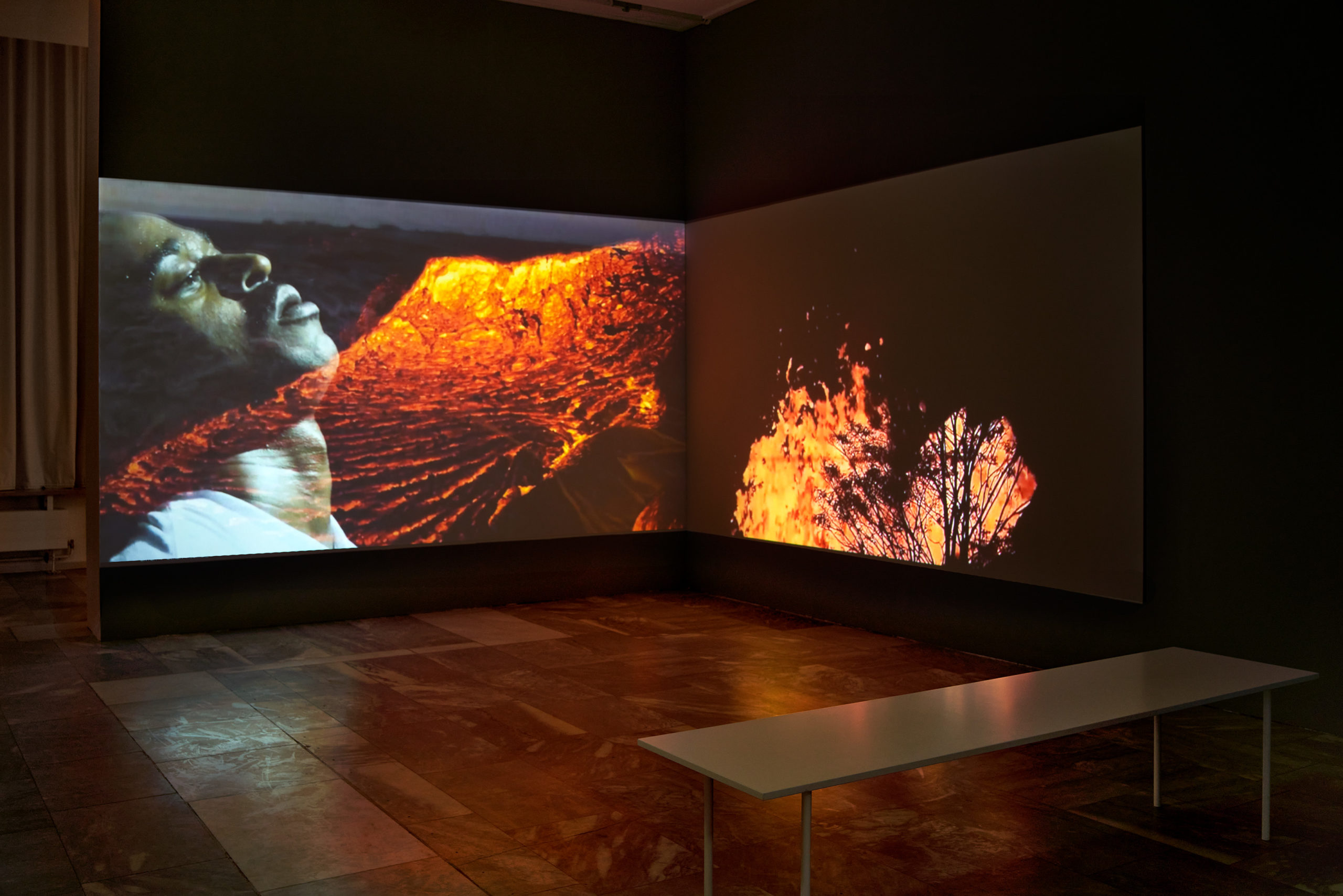 Kandis Williams, Installation view, "A FIRE IN MY BELLY", JSC Berlin, 2021
