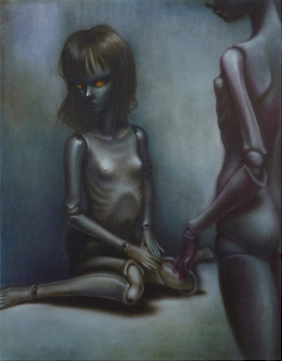 Will Sheldon, "Untitled (Blue Corner)", Acrylic on canvas, 183 x 140 cm, 2021