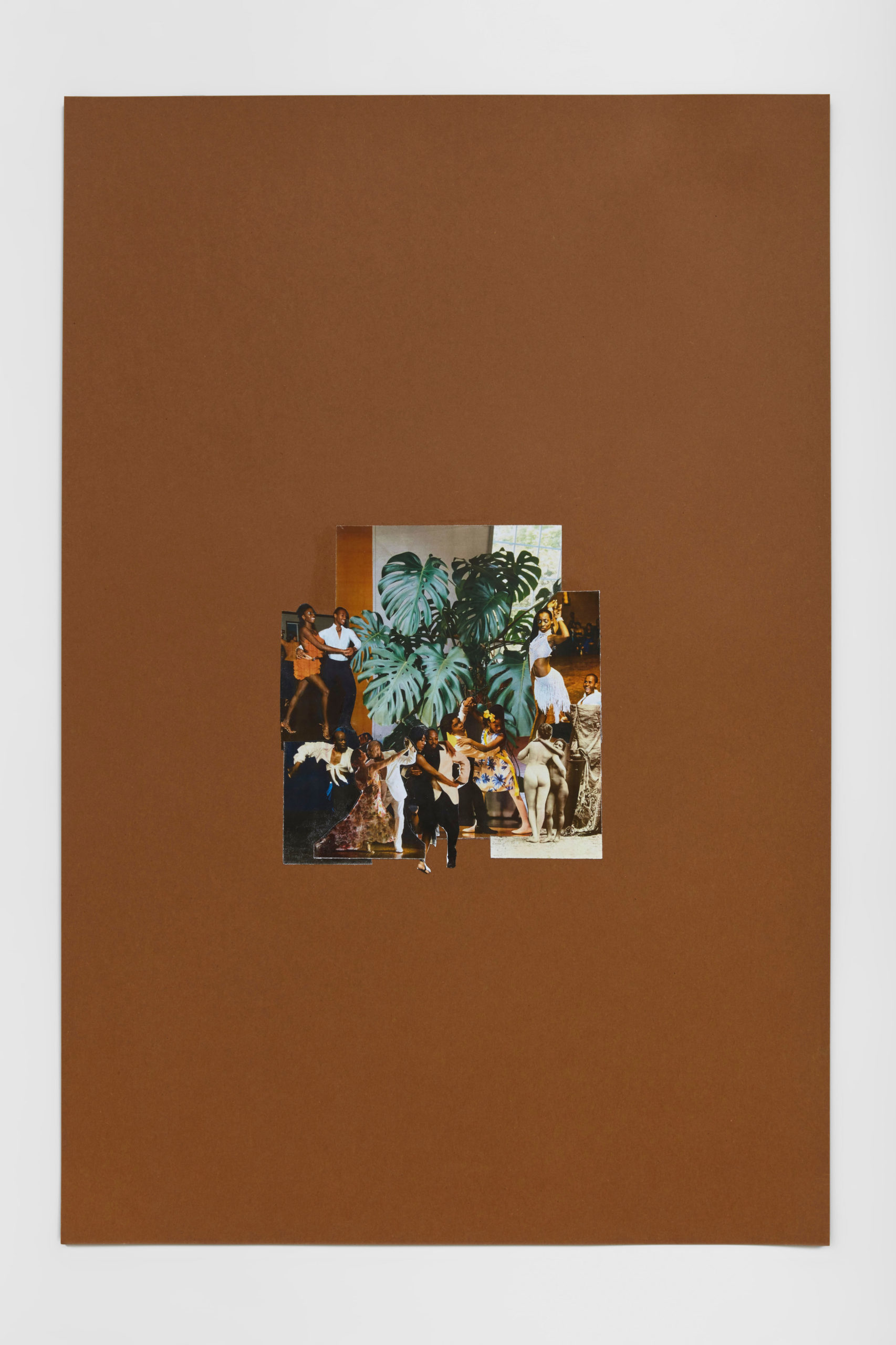 Kandis Williams, "Transposition, Sketch, Monstera and Tumblr issued Tango", Collage on paper, 91 x 61 cm, 2020