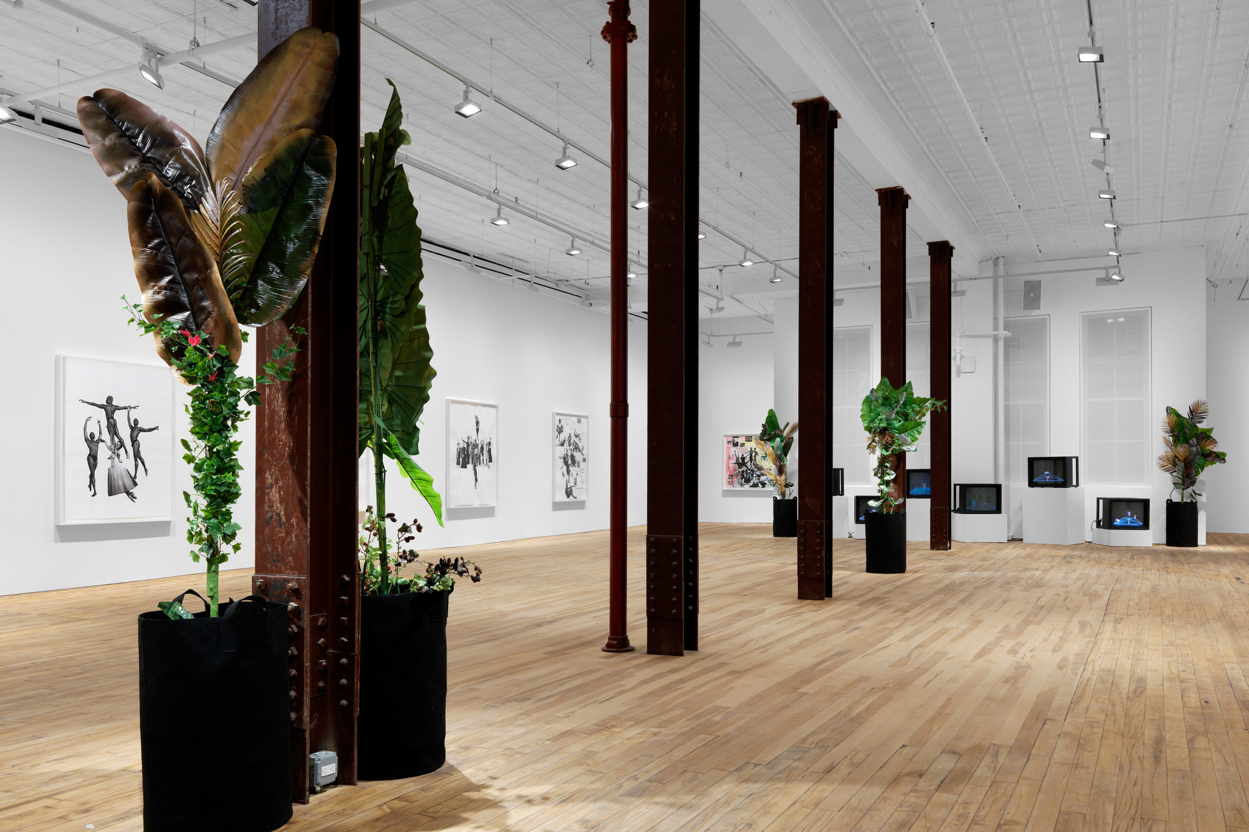 Kandis Williams, Installation view, "A Line", 52 Walker, 2021