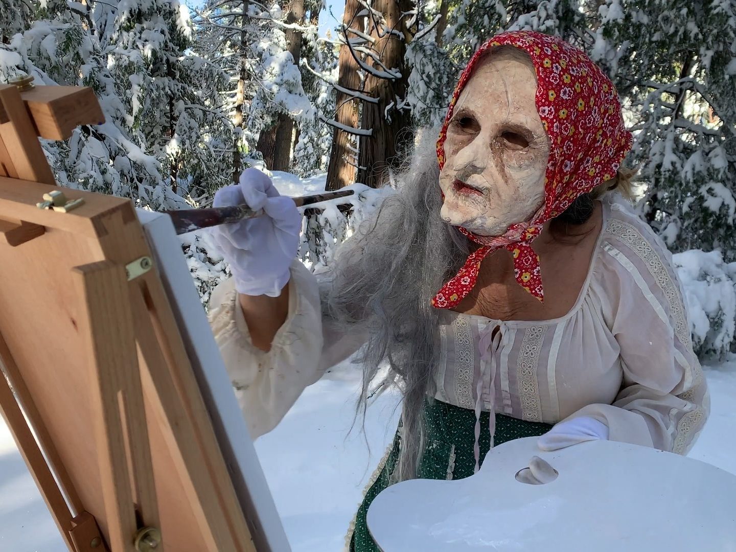 Marnie Weber, Production still, "The Cabin of Mothra Crone", 2021